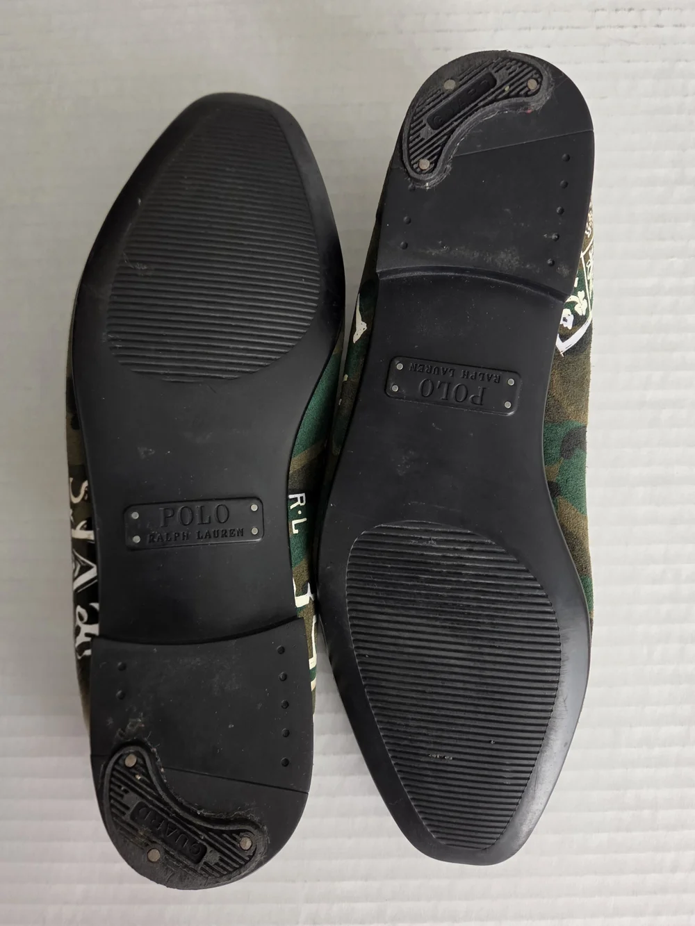 Polo by Ralph Lauren Men’s Camo Slip-On Shoes with Skull Graphic 8.5